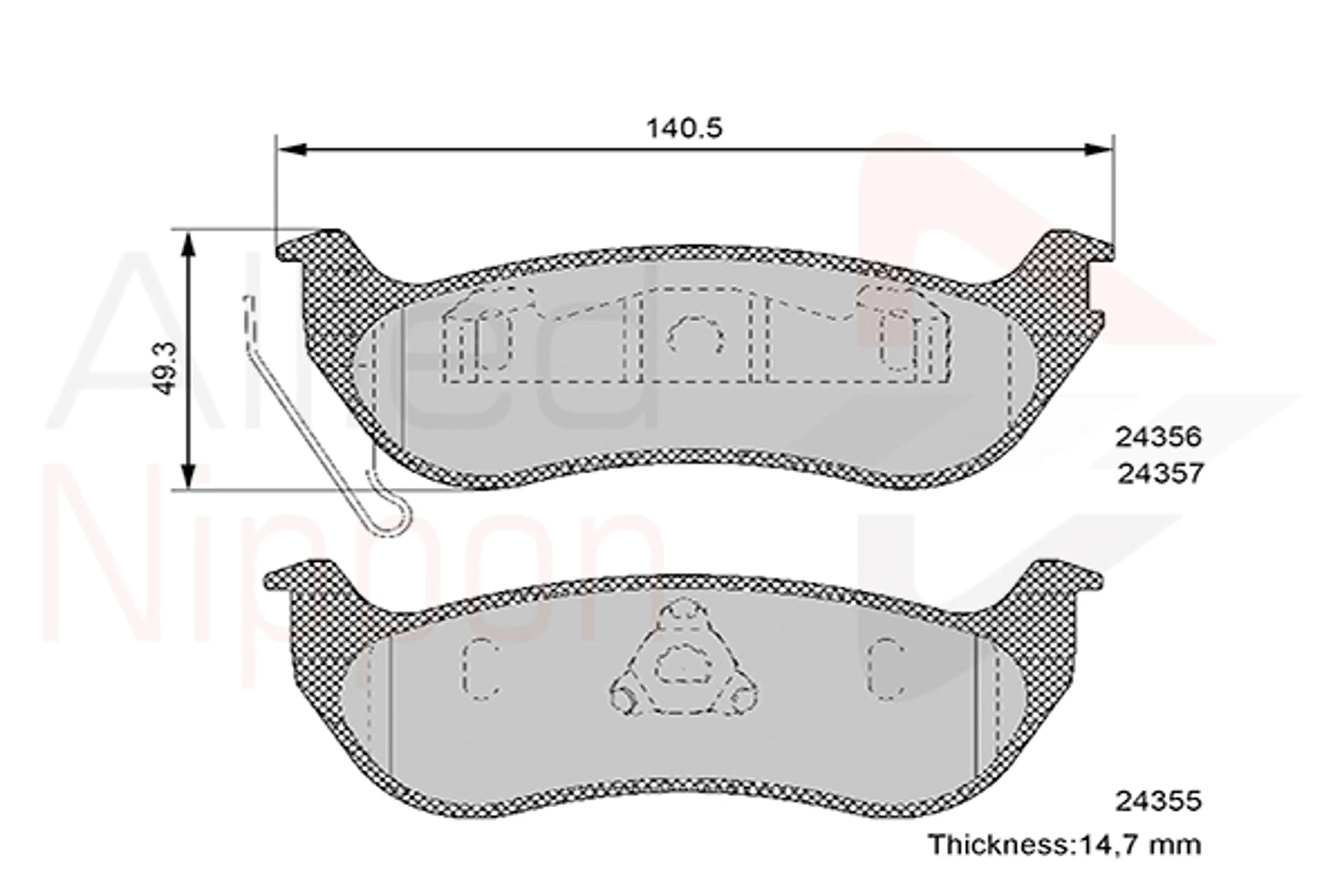 JUEGO DE PASTILLAS DE FRENO