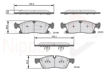 JUEGO DE PASTILLAS DE FRENO