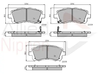 JUEGO DE PASTILLAS DE FRENO
