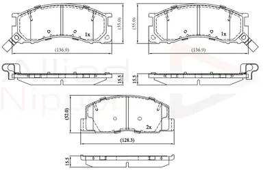 JUEGO DE PASTILLAS DE FRENO