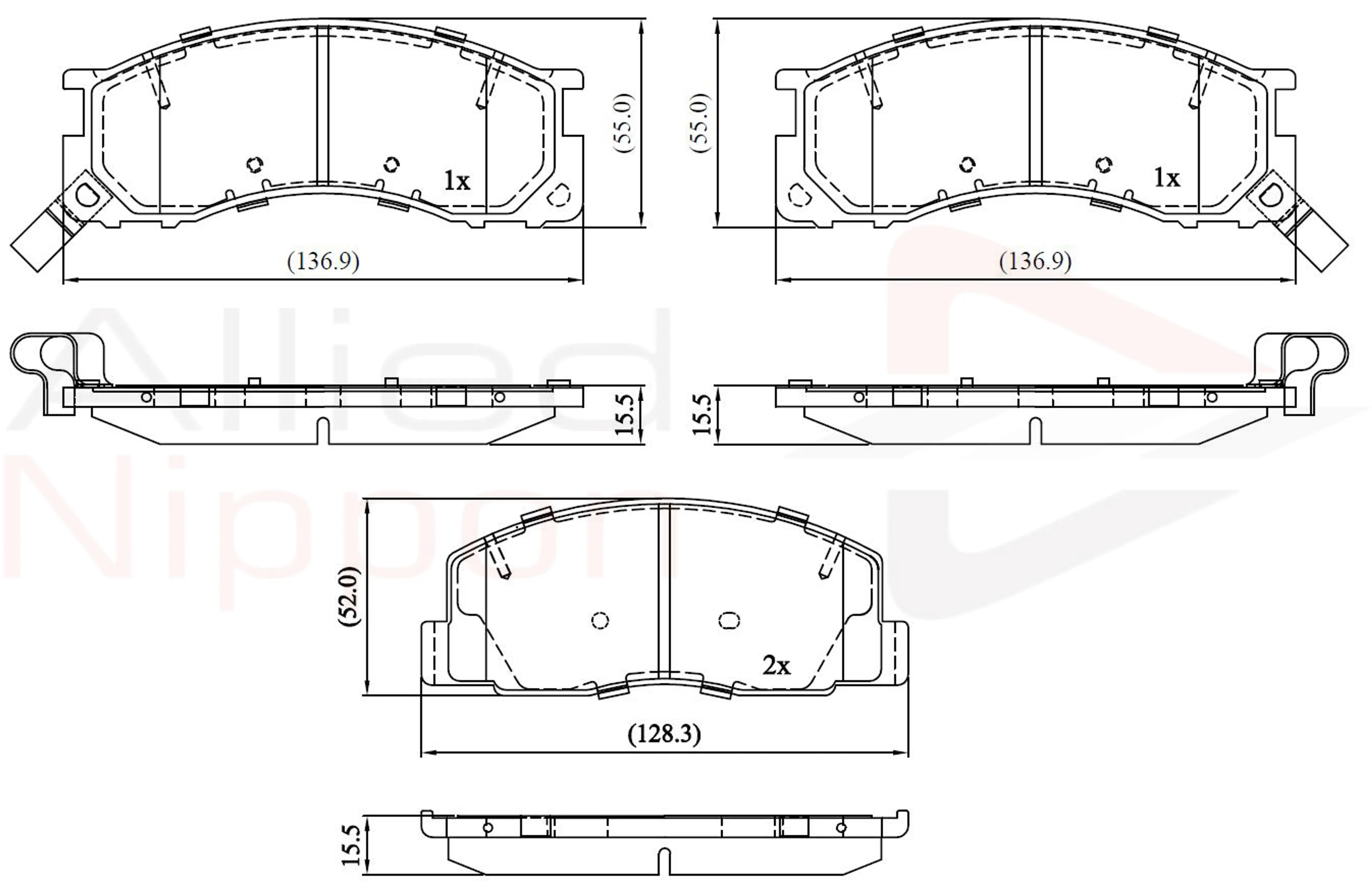JUEGO DE PASTILLAS DE FRENO