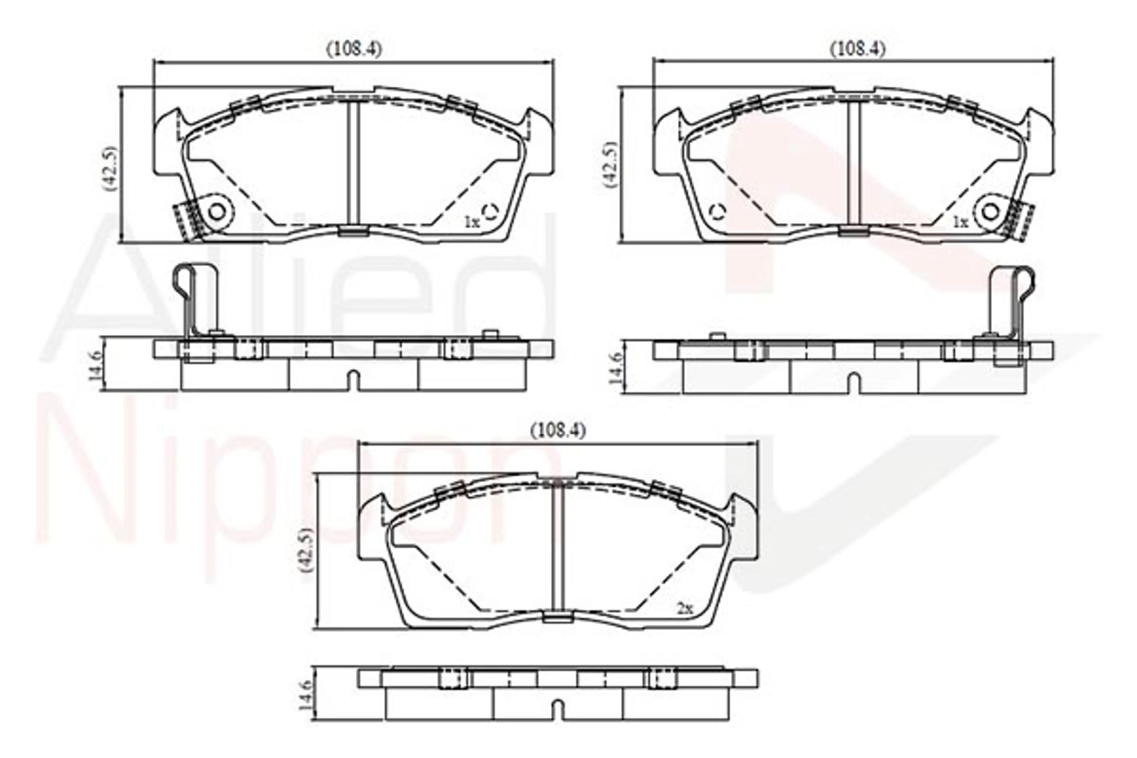 JUEGO DE PASTILLAS DE FRENO