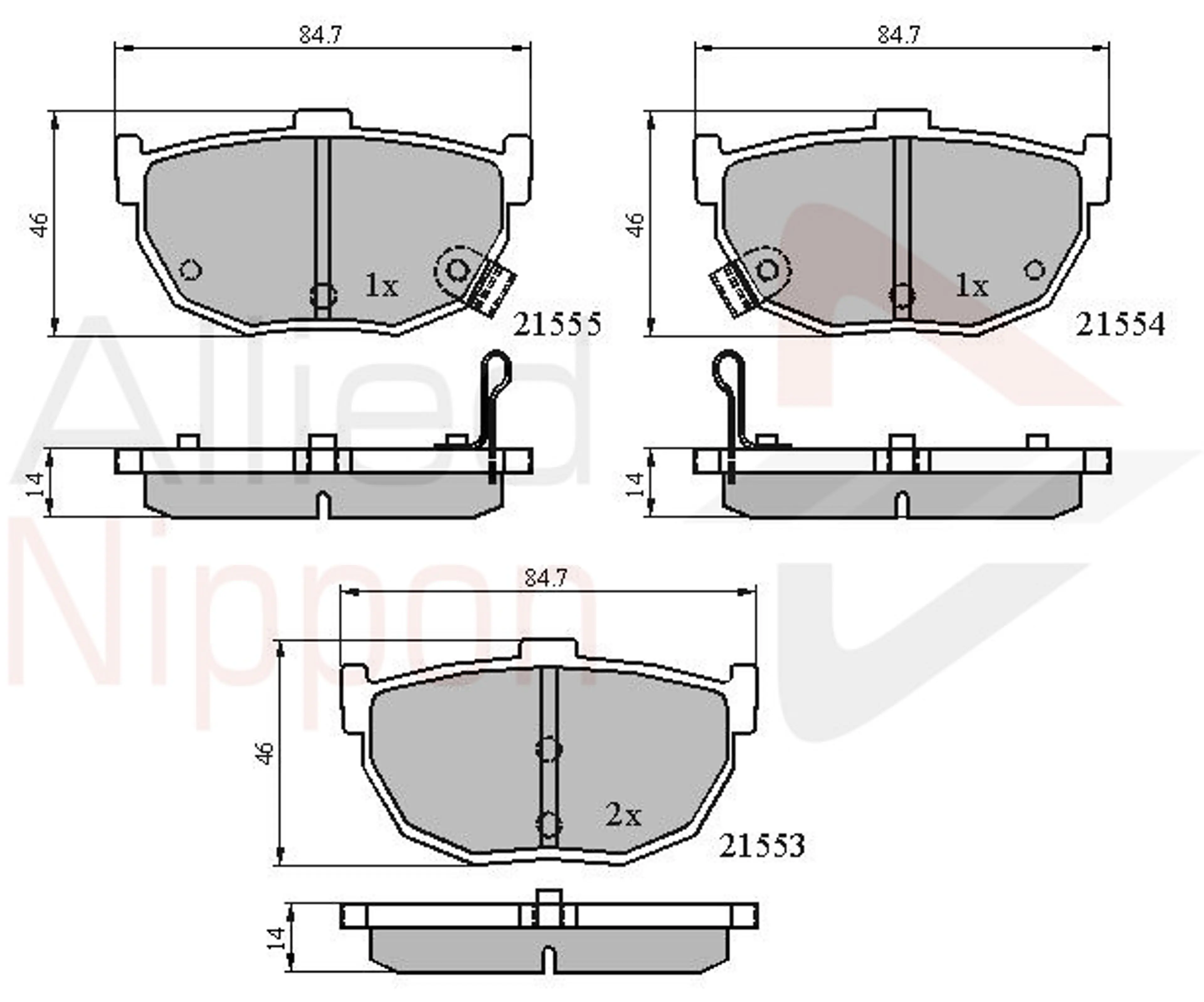 JUEGO DE PASTILLAS DE FRENO
