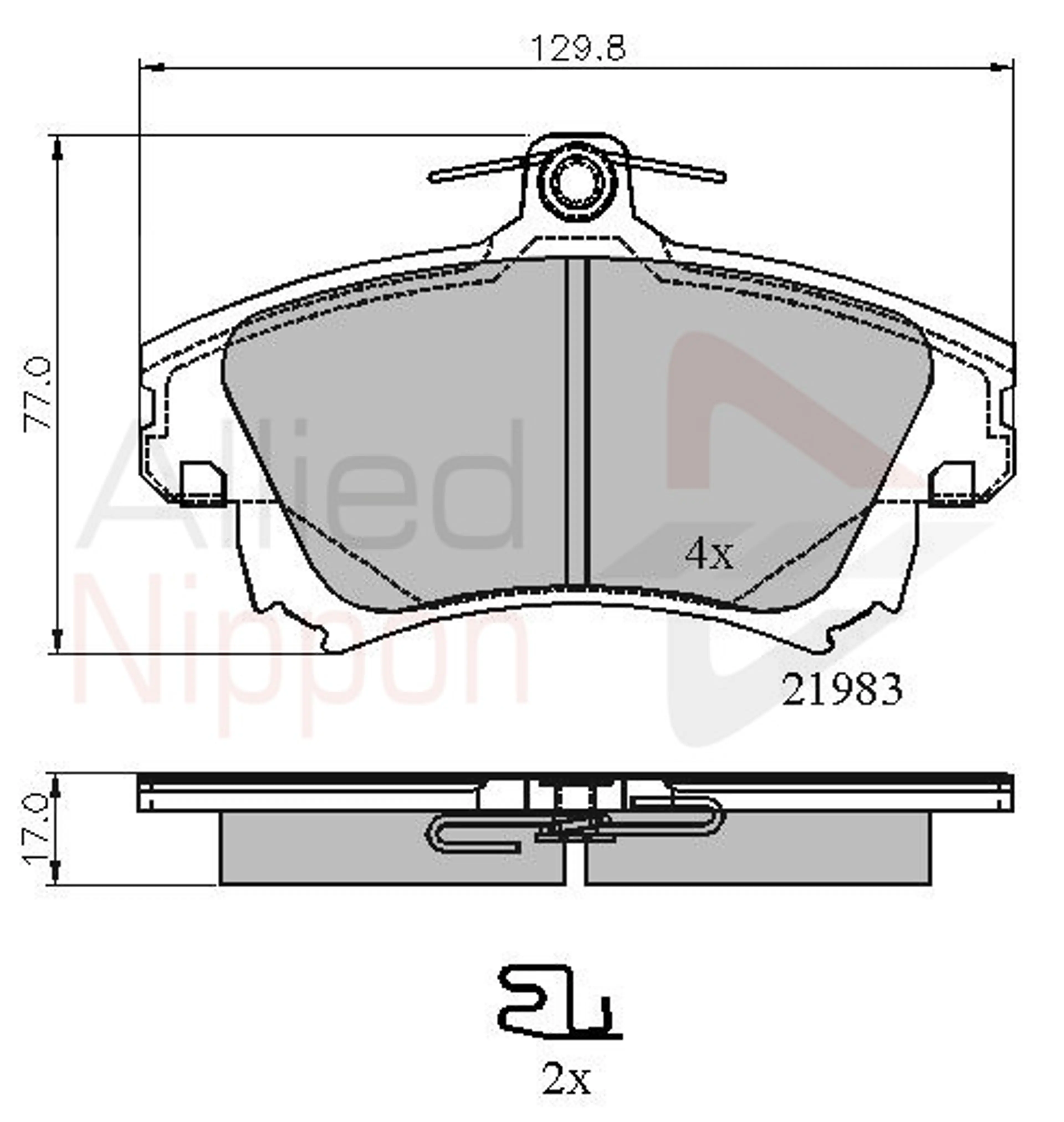 JUEGO DE PASTILLAS DE FRENO