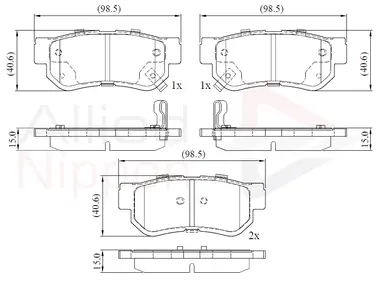 JUEGO DE PASTILLAS DE FRENO