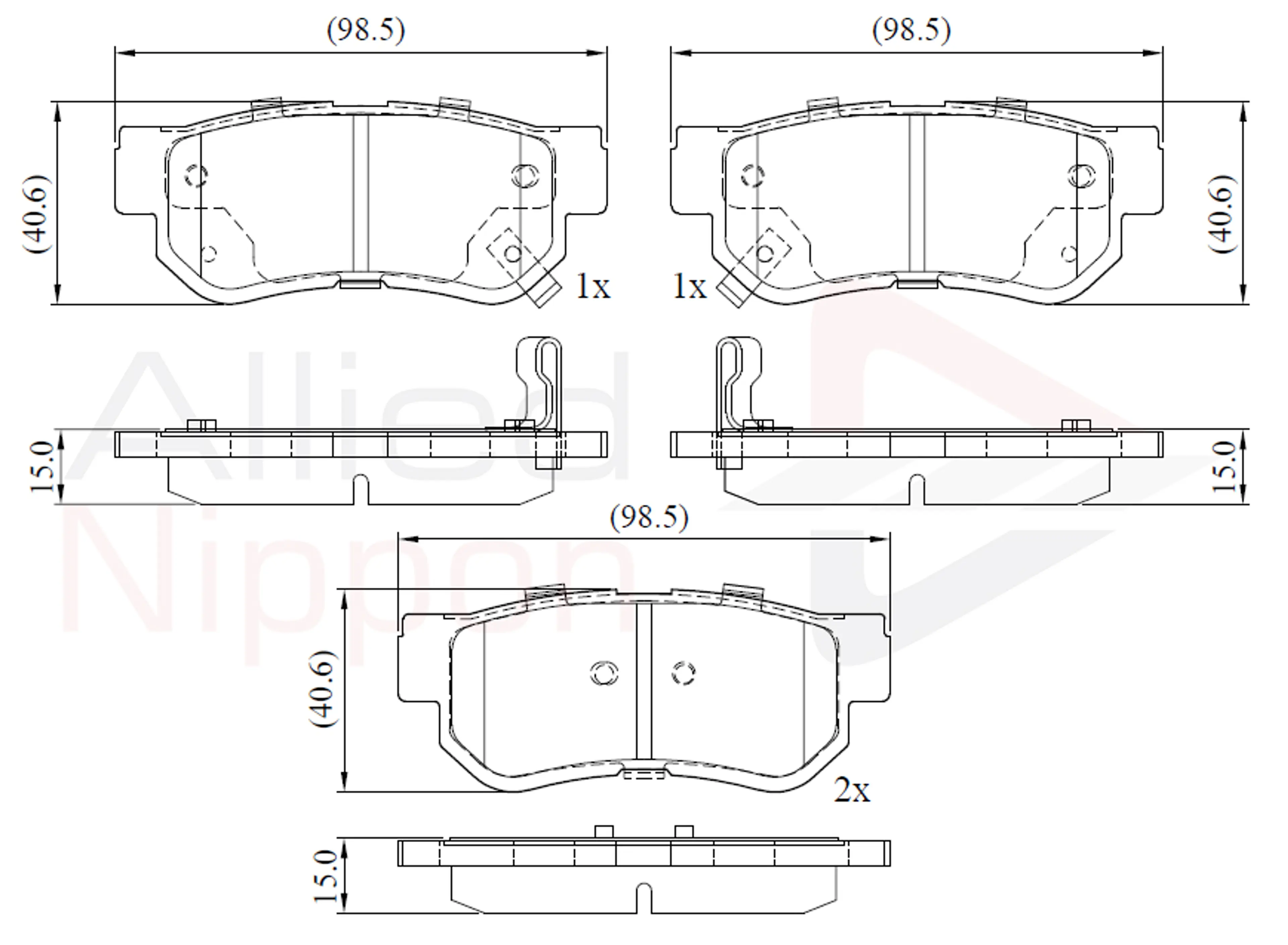 JUEGO DE PASTILLAS DE FRENO