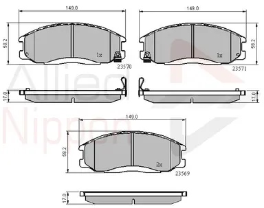 JUEGO DE PASTILLAS DE FRENO