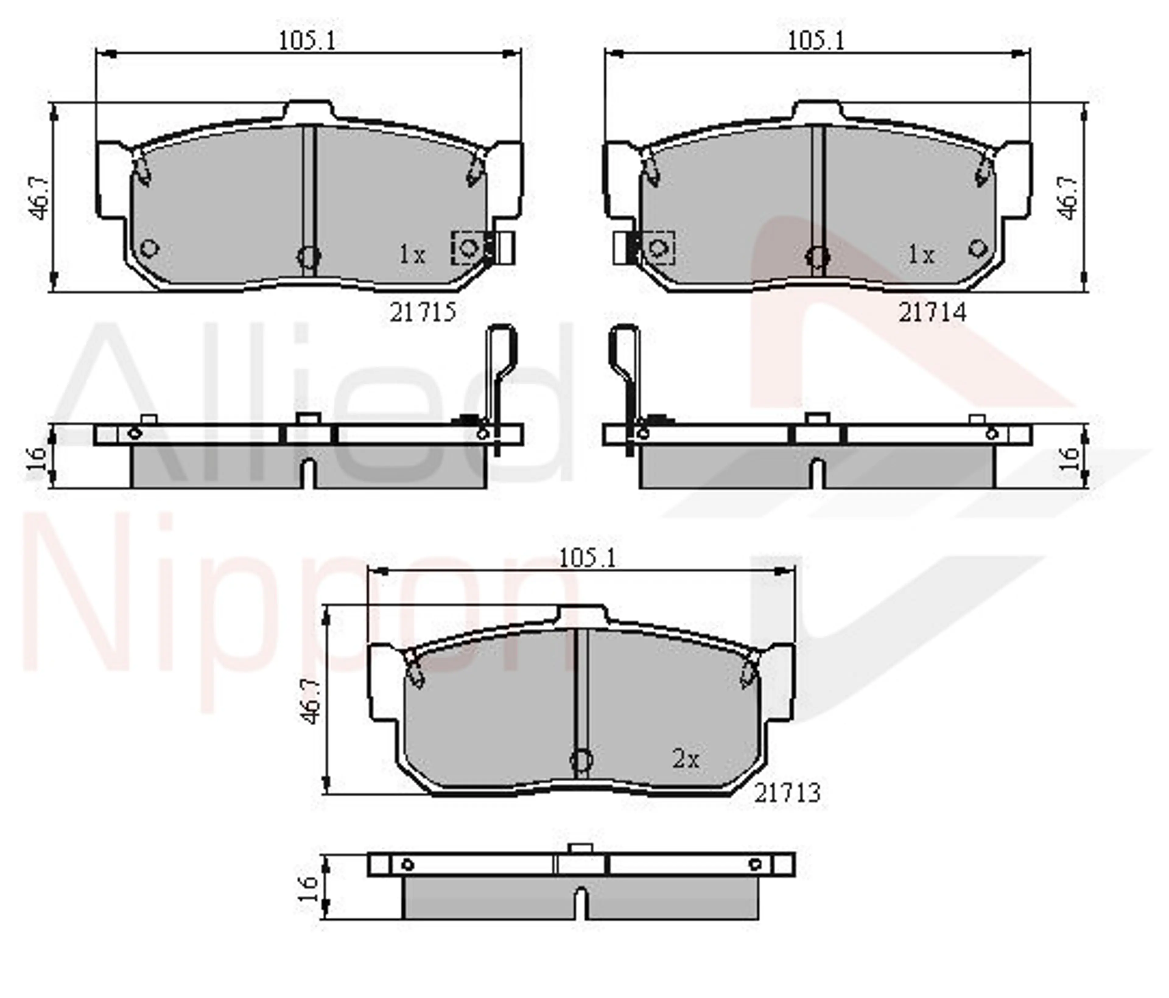 JUEGO DE PASTILLAS DE FRENO