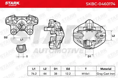 PINZA DE FRENO (SIN  DEVOLUCIÓN CAS