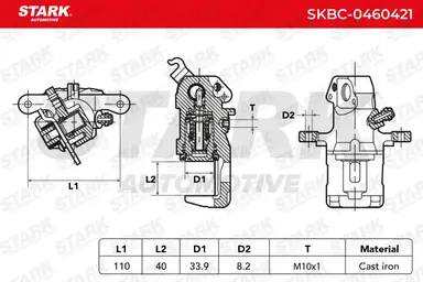 PINZA DE FRENO (SIN  DEVOLUCIÓN CAS