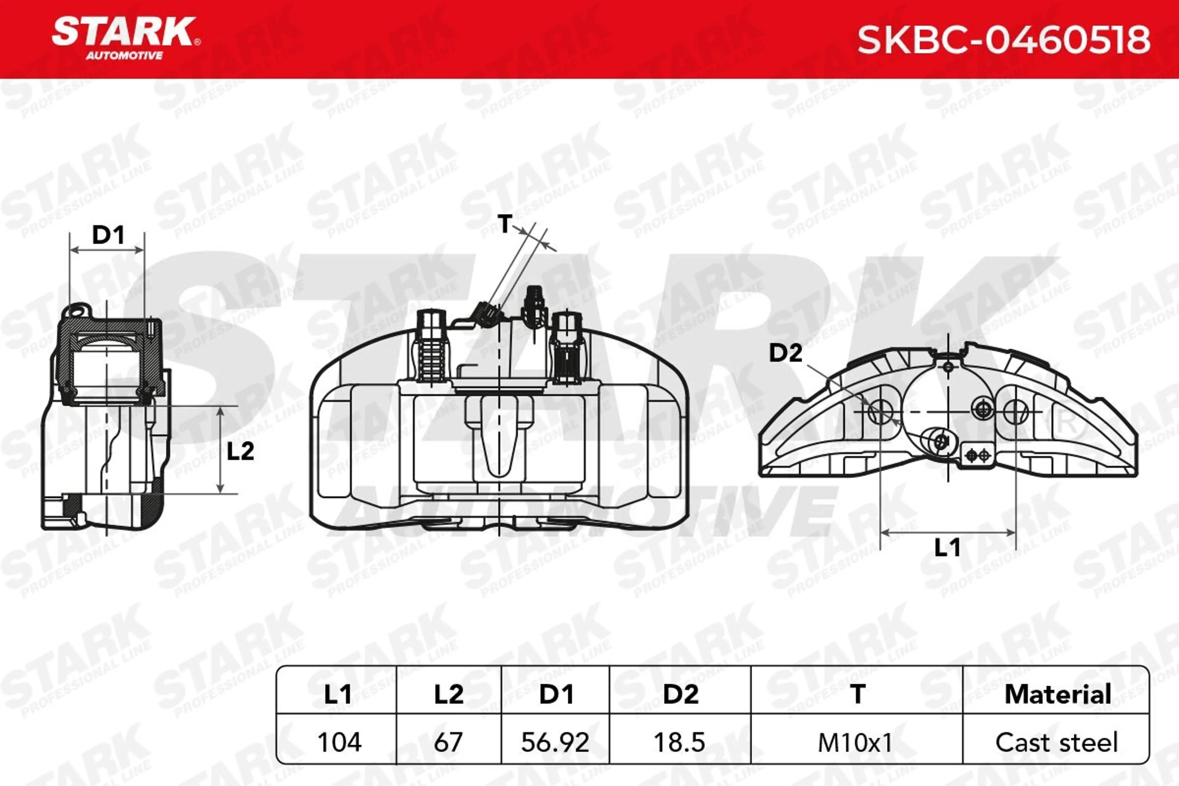 PINZA DE FRENO (SIN  DEVOLUCIÓN CAS