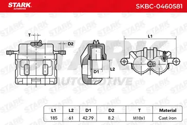 PINZA DE FRENO (SIN  DEVOLUCIÓN CAS