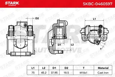 PINZA DE FRENO (SIN  DEVOLUCIÓN CAS