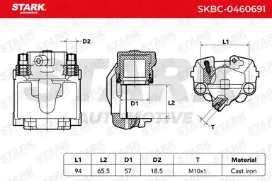 PINZA DE FRENO (SIN  DEVOLUCIÓN CAS