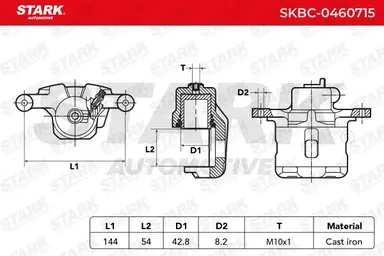 PINZA DE FRENO (SIN  DEVOLUCIÓN CAS