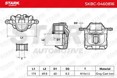 PINZA DE FRENO (SIN  DEVOLUCIÓN CAS