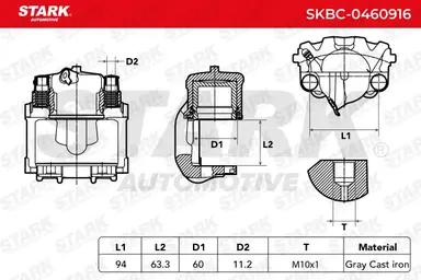 PINZA DE FRENO (SIN  DEVOLUCIÓN CAS