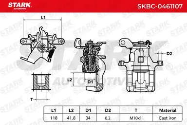 PINZA DE FRENO (SIN  DEVOLUCIÓN CAS