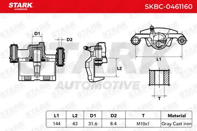 PINZA DE FRENO (SIN  DEVOLUCIÓN CAS