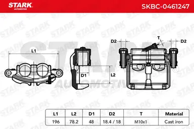 PINZA DE FRENO (SIN  DEVOLUCIÓN CAS