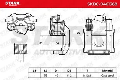 PINZA DE FRENO (SIN  DEVOLUCIÓN CAS