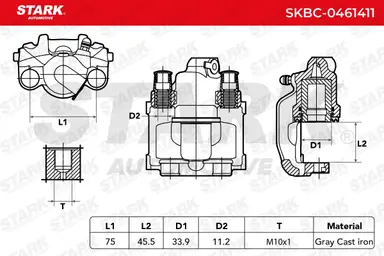 PINZA DE FRENO (SIN  DEVOLUCIÓN CAS