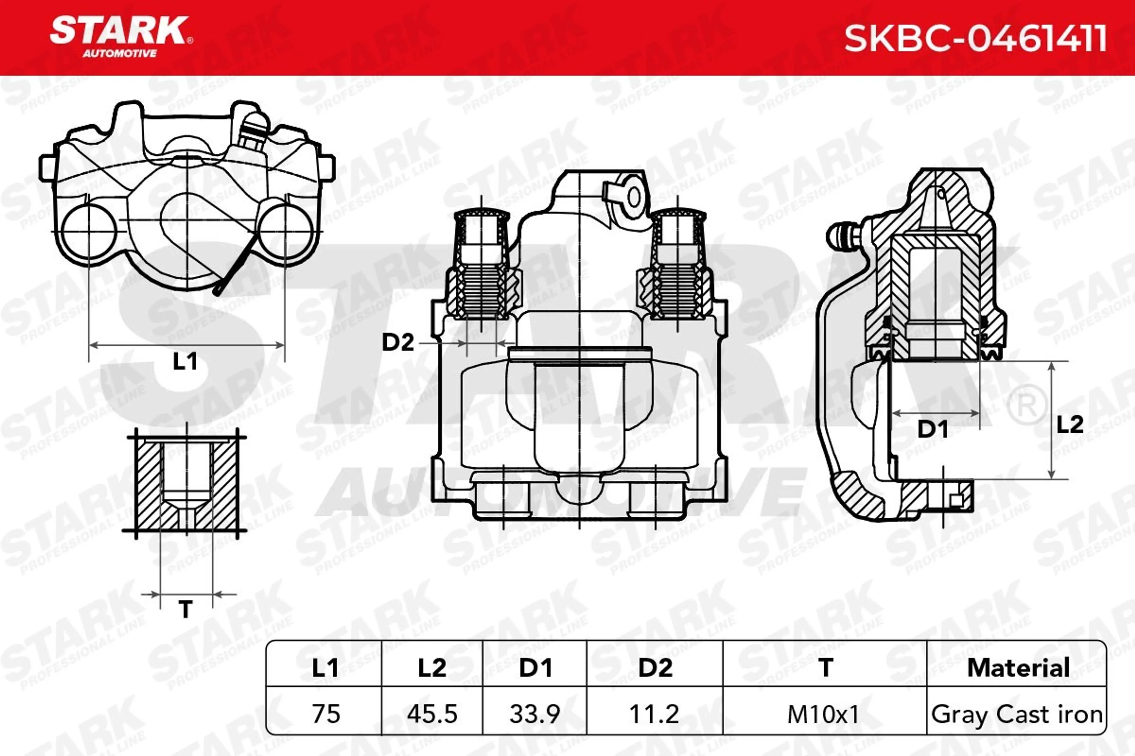 PINZA DE FRENO (SIN  DEVOLUCIÓN CAS
