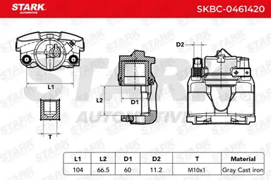 PINZA DE FRENO (SIN  DEVOLUCIÓN CAS