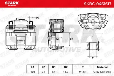 PINZA DE FRENO (SIN  DEVOLUCIÓN CAS