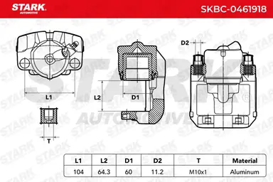 PINZA DE FRENO (SIN  DEVOLUCIÓN CAS