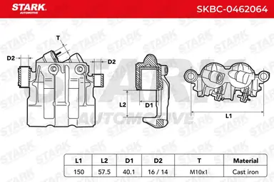 PINZA DE FRENO (SIN  DEVOLUCIÓN CAS