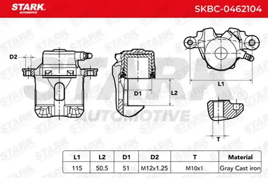 PINZA DE FRENO (SIN  DEVOLUCIÓN CAS