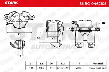 PINZA DE FRENO (SIN  DEVOLUCIÓN CAS