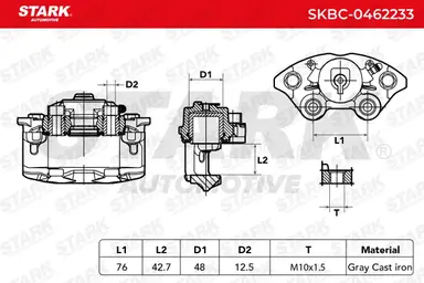 PINZA DE FRENO (SIN  DEVOLUCIÓN CAS