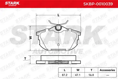 JUEGO DE PASTILLAS DE FRENO