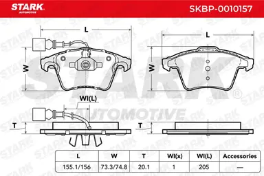 JUEGO DE PASTILLAS DE FRENO