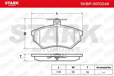 JUEGO DE PASTILLAS DE FRENO