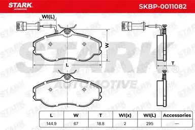 JUEGO DE PASTILLAS DE FRENO