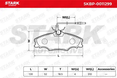 JUEGO DE PASTILLAS DE FRENO