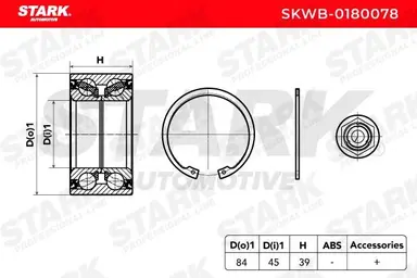JUEGO DE COJINETE DE RUEDA